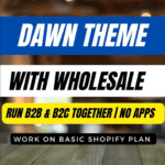 shopify dawn theme with wholesale area