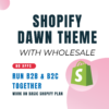 shopify dawn theme with wholesale area