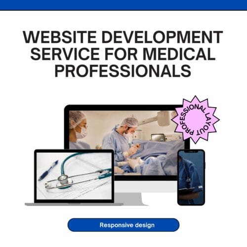 website development service for medical professionals